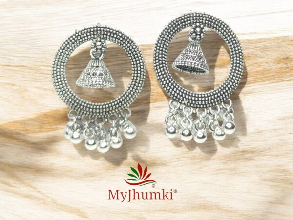 Oxidised Jhumka Earring For Women